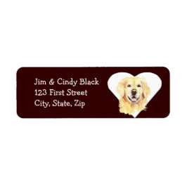 Liebe Golden Retriever Hundeschrift