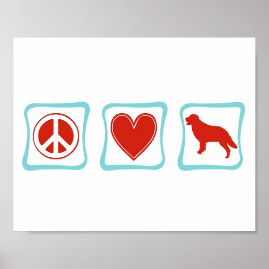 Liebe Golden Retriever Plätze Poster (Vorne)