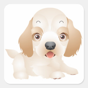 Liebe Golden Retriever Welpen Hund Aufkleber