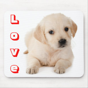 Liebe Golden Retriever Welpen Hund Mauspad