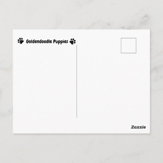 Liebe Goldendoodles Postkarte (Rückseite)