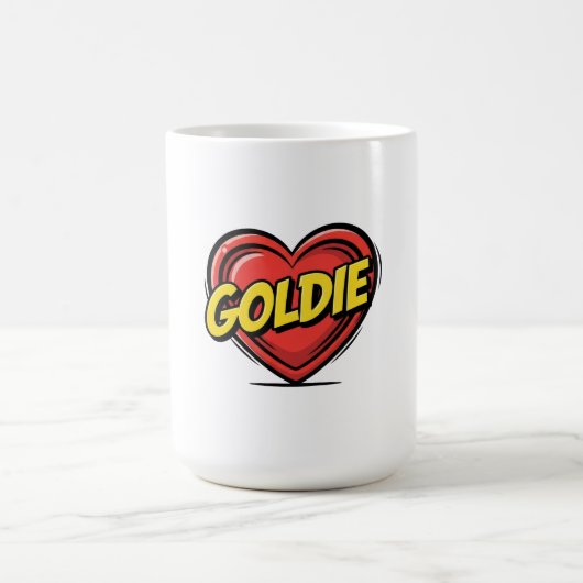 Liebe Goldie Kaffeetasse (Mittel)