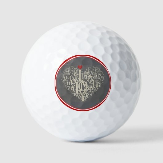 Liebe Golf Ball (Vorderseite)