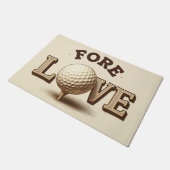 Liebe Golf Doormat für Golfer Fußmatte (Schrägansicht)