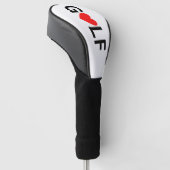 Liebe Golf Driver Cover Headcover (angewinkelt)
