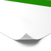 LIEBE Golf-Grün-Buchstaben Poster (Ecke)