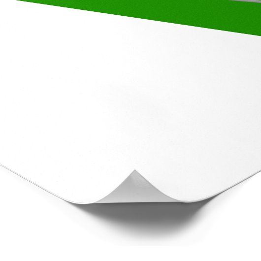 LIEBE Golf-Grün-Buchstaben Poster (Ecke)