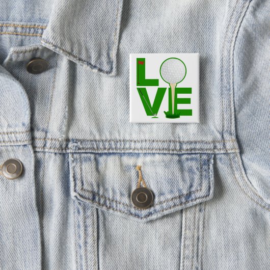 Liebe-Golf-Knopf Button (Beispiel)