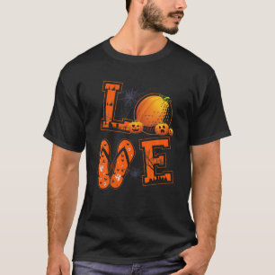 LIEBE Golf Liebhaber Spieler Pumpkin Hexe Hallowee T-Shirt