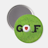 Liebe Golf Magnet (Vorderseite/Rückseite)