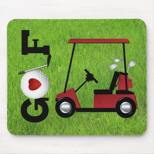 Liebe-Golf Mousepad (Vorne)