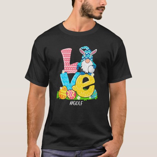 Liebe Golf Ostergnag Jagdkorb T-Shirt (Vorderseite)
