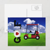 Liebe Golf Postkarte (Vorne/Hinten)