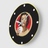 Liebe Golf Wall Clock Große Wanduhr (Winkel)