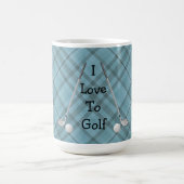 Liebe Golf zu spielen Kaffeetasse (Mittel)