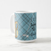 Liebe Golf zu spielen Kaffeetasse (Vorderseite Links)