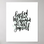 Liebe Gott Liebe Ihr Nachbarn & Liebe Ihr selbst P Poster (Vorne)