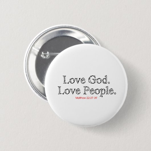 Liebe-Gott-Liebe-Leute Button (Vorne & Hinten)