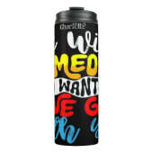 Liebe Gott mit jemandem Thermosbecher (Vorderseite)
