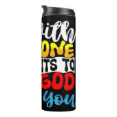 Liebe Gott mit jemandem Thermosbecher (Nach rechts gedreht)