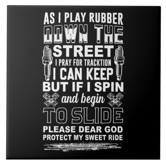 Liebe Gott schütze mein süßes Fahrradgeschenk Fliese (Vorderseite)