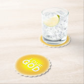 Liebe Gott Sonnen Golden Untersetzer (Vor Ort)