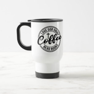 Liebe Gott Trinke Kaffee Lies Bücher Reisebecher