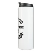 Liebe Gott trinken Kaffee Bücher Christlicher Glau Thermosbecher (Nach rechts gedreht)