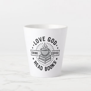 Liebe Gott trinken Kaffee Bücher lesen Liebe Vinta Milchtasse
