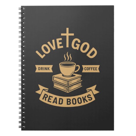 Liebe Gott trinken Kaffee Lesen Bücher Christlich (Vorderseite)