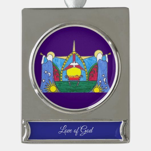 Liebe Gottes Banner Ornament (Vorderseite)