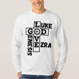 Liebe Gottes biblisches Kreuzwort des Menschen lan T-Shirt