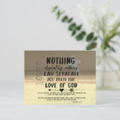 Liebe Gottes Zitat und Schrift Postkarte (Stehend Vorderseite)