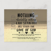 Liebe Gottes Zitat und Schrift Postkarte (Vorderseite)