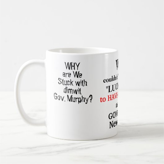 Liebe Gov. DeSantis Dimwit Gov. Murphy Kaffeetasse (Links)