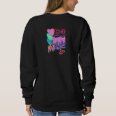 Liebe Graffiti Abstrakte Kunst zu tragen Sweatshirt (Rückseite)