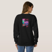 Liebe Graffiti Abstrakte Kunst zu tragen Sweatshirt (Schwarz voll)