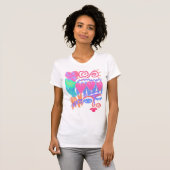 Liebe Graffiti Abstrakte Kunstwerke T-Shirt (Vorne ganz)