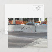 ~Liebe Graffiti Art~ POSTCARD, KÜMMERN SIE! Postkarte (Vorne/Hinten)