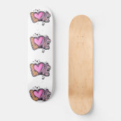 Liebe Graffiti Art Skateboard (Vorderseite)