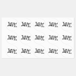 Liebe Graffiti Etiketten