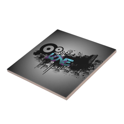 LIEBE Graffiti Fliese (Seite)