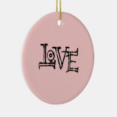 Liebe Graffiti Keramik Ornament (Rechts)
