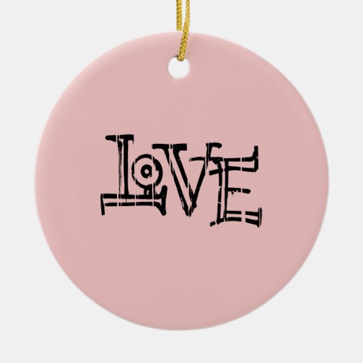 Liebe Graffiti Keramik Ornament (Vorne)