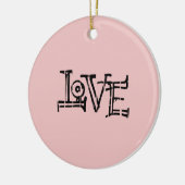 Liebe Graffiti Keramik Ornament (Links)