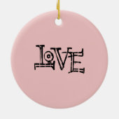 Liebe Graffiti Keramik Ornament (Hinten)