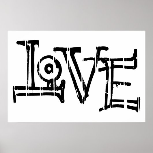 Liebe Graffiti Poster (Vorne)