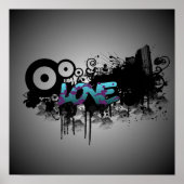 LIEBE Graffiti Poster (Vorne)