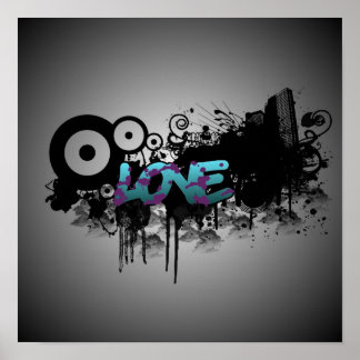 LIEBE Graffiti Poster