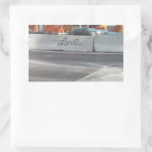 ~Liebe Graffiti~ STICKER, KÜMMERN SIE! Rechteckiger Aufkleber (Tasche)